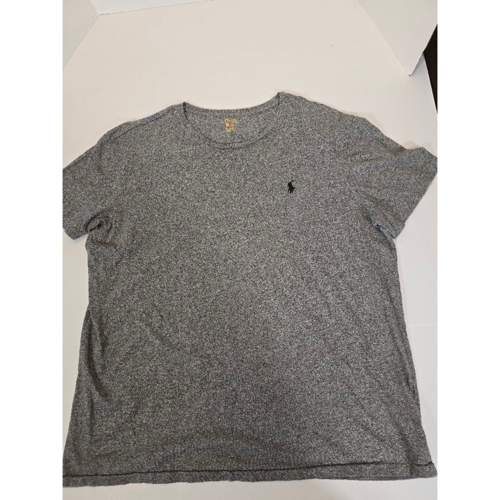 Polo Ralph Lauren Mens Gray Short Sleeve T-Shirt Pony Logo Casual Top XL‎